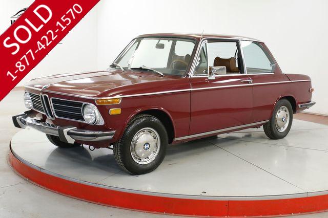 1973 BMW 2002  ROUNDIE 2 OWNER  COLLECTOR GRADE CLEAN