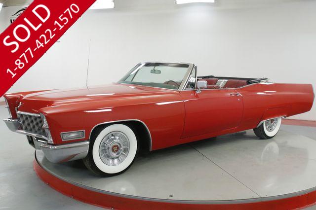 1968 CADILLAC DEVILLE 472 V8 AUTOMATIC POWER TOP WIDE WHITE RADIAL