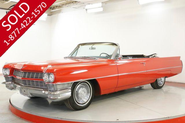 1964 CADILLAC  DEVILLE CONVERTIBLE NEW PAINT CLEAN AZ CAR V8