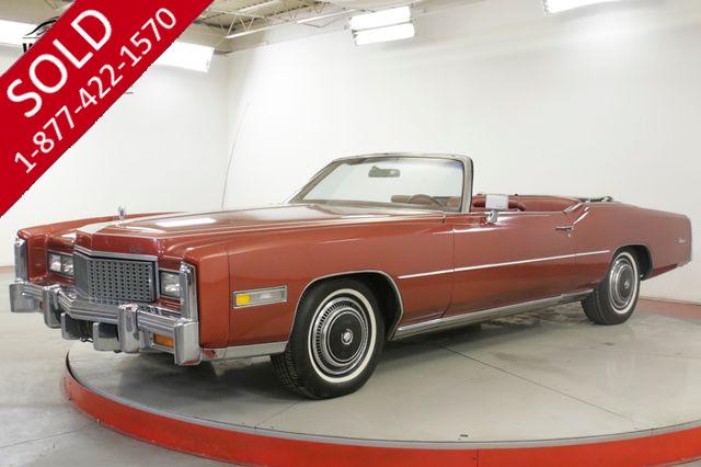 1976 CADILLAC  ELDORADO  CONVERTIBLE AC 85K ORIGINAL MILES COLLECTOR