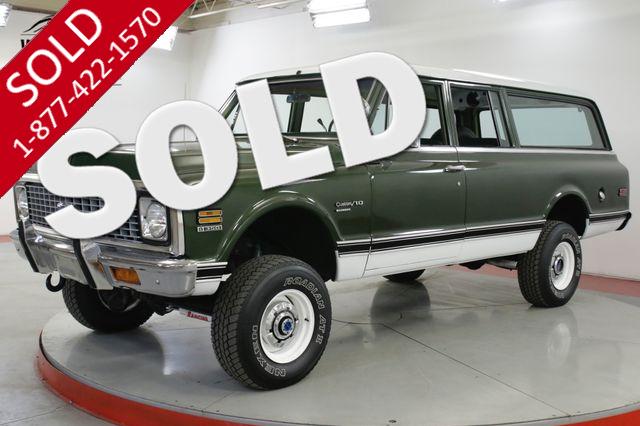 1972 CHEVROLET SUBURBAN  4x4 RESTORED RARE CUSTOM TRIM PS PB AC V8