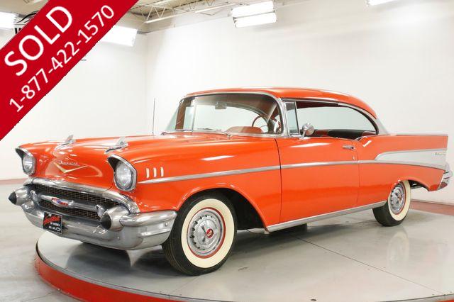 1957 CHEVROLET  BELAIR 327 V8 NO POST WHITE WALLS. COLLECTOR GRADE