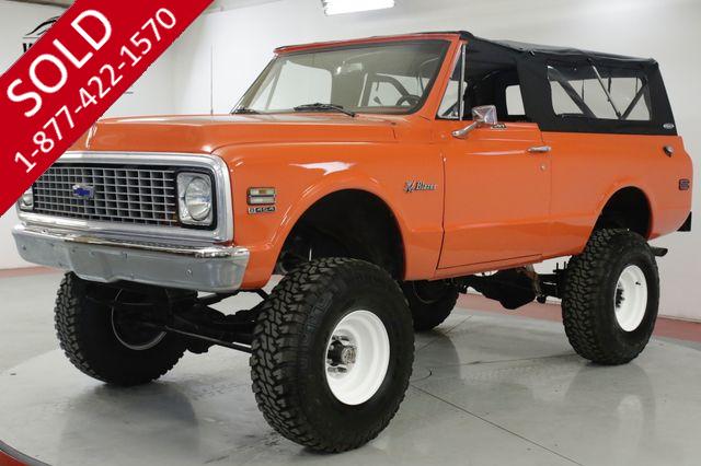 1972 CHEVROLET BLAZER HUGGER ORANGE BIG BLOCK 454 LIFT 4x4 AUTO 