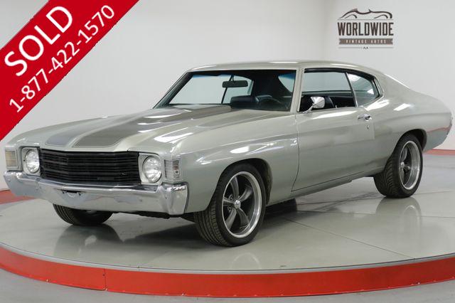 1972 CHEVROLET CHEVELLE V8 4 SPEED PS PB CUSTOM WHEELS PRO TOURING 