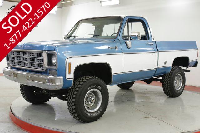 1977 CHEVROLET  TRUCK K10 4x4 SHORT BED RARE V8 AUTO CHROME SQUARE BODY