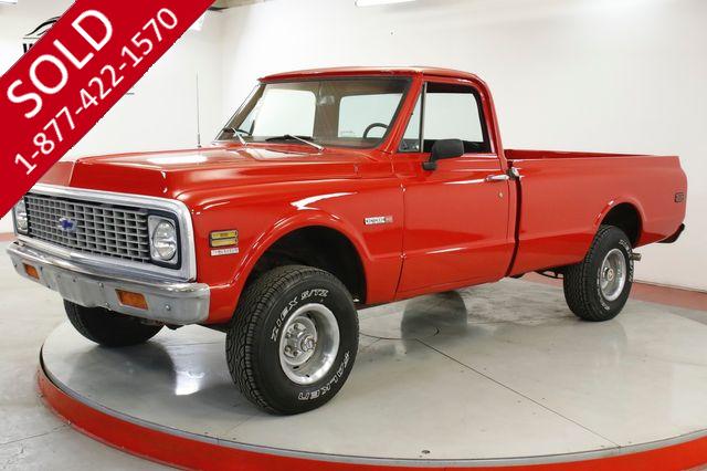 1972 CHEVROLET  TRUCK K10 350 V8 4-SPEED MANUAL 4X4 PB