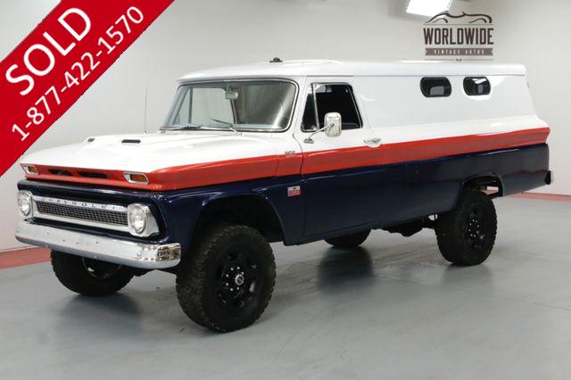 1966 CHEVY C30 PANEL TRUCK RESTORED 4X4 DISC BRAKES V8 NAPCO.