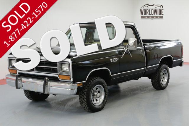 1986 DODGE D/W SERIES 53K ORIGINAL MILES COLLECTOR 4X4 WITH AC