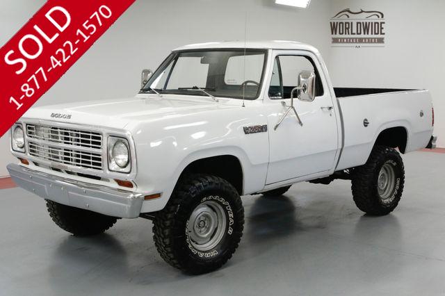 1979 DODGE PICKUP 4X4. SHORT BOX. 360V8. MANUAL TRANS.   