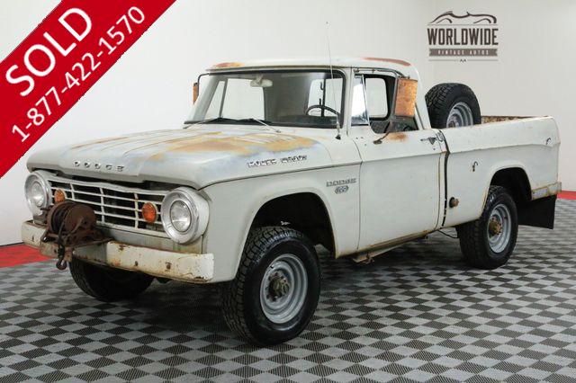 1967 DODGE POWER WAGON SWB SHORT BED 4X4 ORIGINAL PAINT
