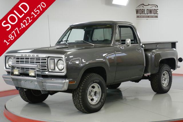 1977 DODGE  POWER WAGON W100 CUSTOM 150 4X4 PS PB FACTORY AC 