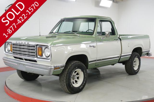 1977 DODGE  POWER WAGON ADVENTURER W150 4X4 PS PB REBUILT MOTOR/TRAN 