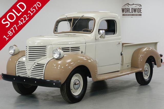 1939 DODGE  TC RESTORED TC PICKUP. STOCK INLINE MOTOR. (VIP)