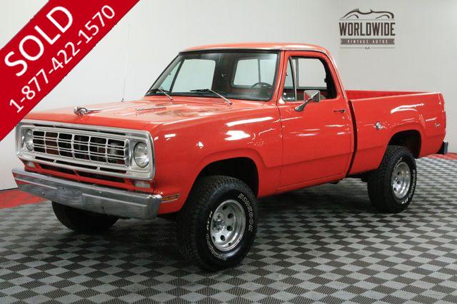 1976 DODGE W100 POWER WAGON 4X4 SHORT BED AC 48K!