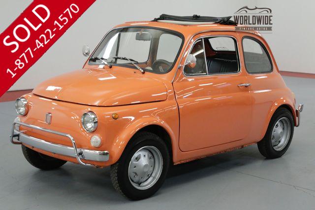 1972 FIAT 500 ITALIAN IMPORT! 652CC MOTOR. 5-SPEED MANUAL