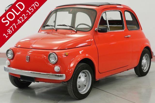 1969 FIAT  500 ITALIAN MICROCAR RAGTOP SUNROOF 650CC 4SPD (VIP)