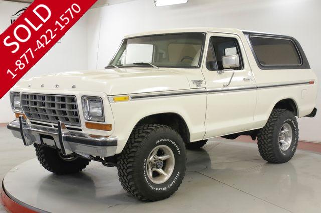 1978 FORD  BRONCO 351M V8 AUTO 4X4 CONVERTIBLE TOP PS PB