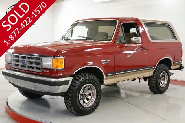 1988 FORD BRONCO  COLLECTOR GRADE 4x4 CONVERTIBLE 2 OWNER 