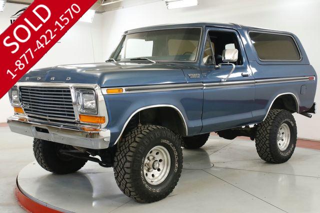 1979 FORD BRONCO RESTORED CHROME 351 V8 LIFT PS PB AUTO 4x4