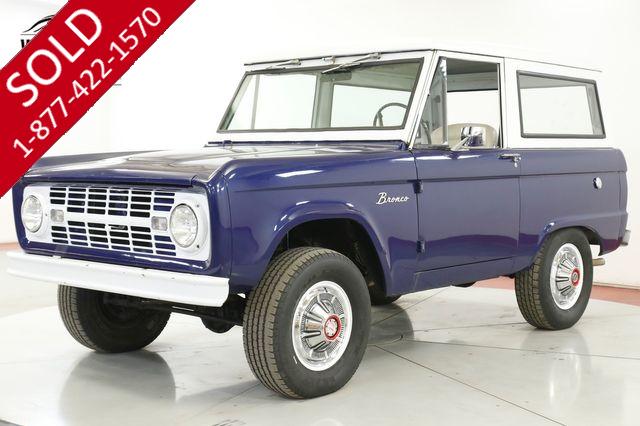 1967 FORD BRONCO UNCUT BODY 289V8 3SPD 4X4 CONVERTIBLE TOP 