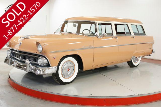 1955 FORD  COUNTRY SEDAN BUCKSKIN 162 HP V8 DELUXE HEATER WHITE WALL 