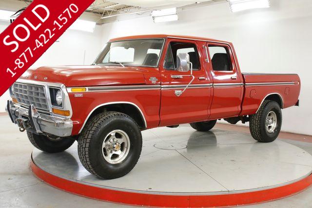 1978 FORD F-250 CREW CAB RANGER XLT 460 V8 PS PB A/C 12K LB WINCH