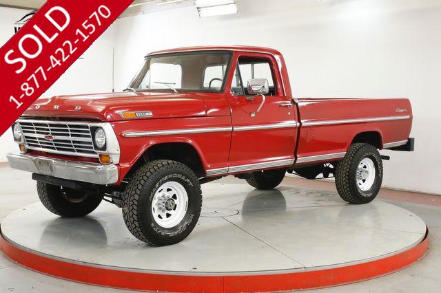1969 FORD F250  RANGER HIGH BOY 4x4 TIME CAPSULE 360 V8 4SPD 
