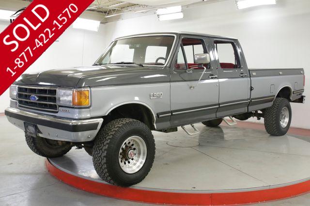 1989 FORD F350 CREW CAB XLT LARIAT 7.3L DIESEL PS PB LOW MI