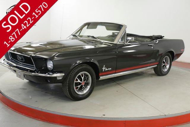 1968 FORD  MUSTANG   CONVERTIBLE RESTORED TRIPLE BLACK 289 V8