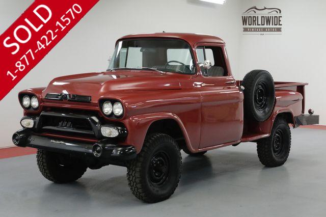 1958 GMC 100 RESTORED.RARE. GMC NAPCO! ORIGINAL 4X4!