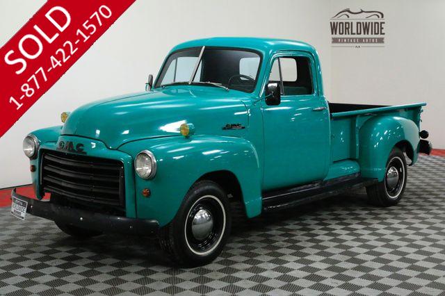 1951 GMC SHORTBED RARE HALF TON. 228CID INLINE 6 CYLINDER
