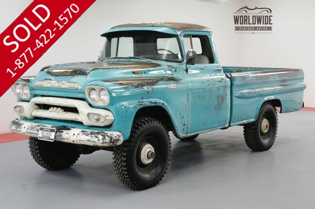 1959 GMC TRUCK FACTORY NAPCO 4X4 MANUAL 51000 MILES