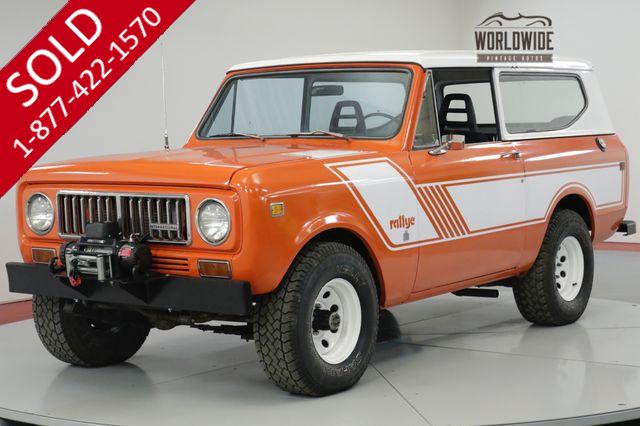 1974 INTENATIONAL  SCOUT RALLYE. RESTORED. WINCH. V8! PS! PB! (VIP)
