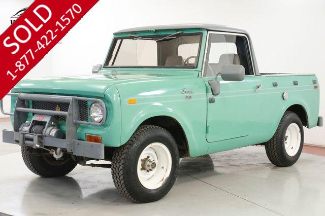 1962 INTERNATIONAL  SCOUT 80 HALF CAB RESTORED 3SPD FACTORY WINCH 