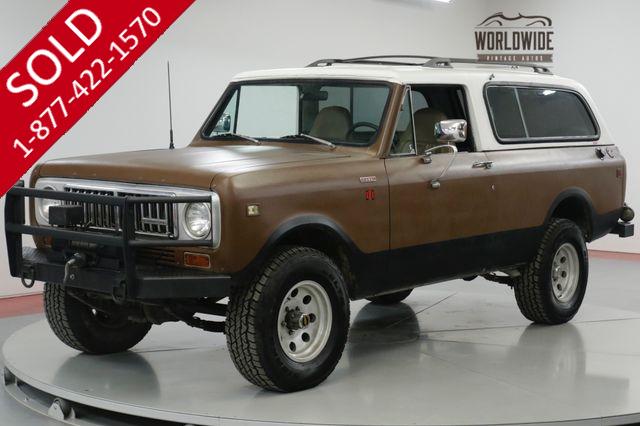 1980 INTERNATIONAL SCOUT RARE TURBO DIESEL! TRAVELER. CONVERTIBLE 4x4 