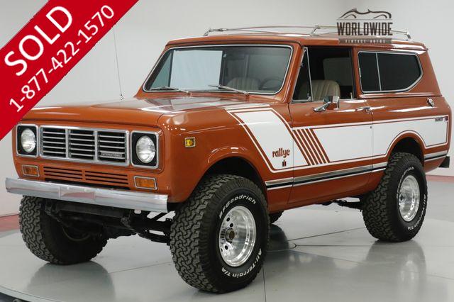 1976 INTERNATIONAL  SCOUT  RALLYE. HIGH DOLLAR RESTORATION. COLLECTOR 