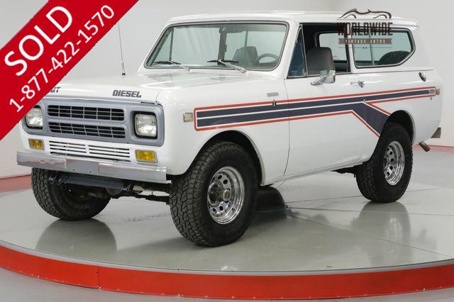 1980 INTERNATIONAL  SCOUT TURBO DIESEL VINTAGE AC PS PB 4x4 1 YR ONLY 