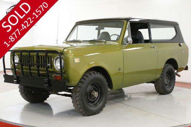 1973 INTERNATIONAL  SCOUT  V8 4x4 REMOVABLE HARDTOP NEW PAINT