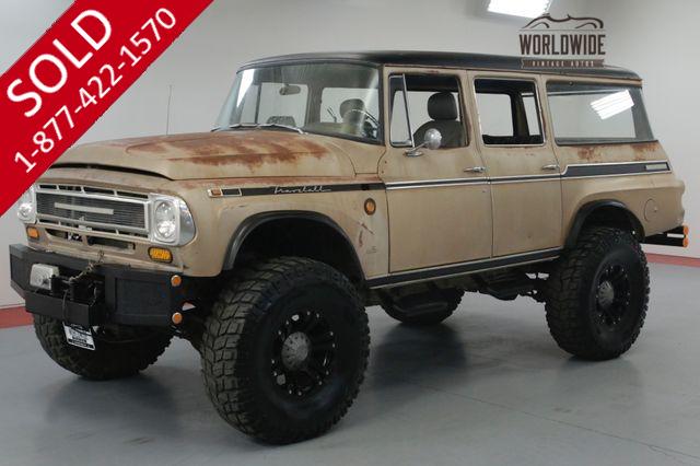1968 INTERNATIONAL TRAVELALL CUMMINS TURBO DIESEL! LIFT. CUSTOM WHEELS.