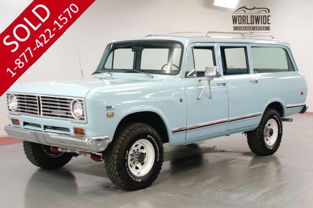 1973 INTERNATIONAL TRAVELALL 392 V8. PS. PB. AC! 4x4. RARE 5 SPEED. SCOUT 