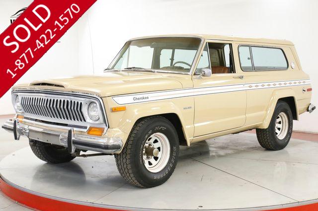 1977 JEEP CHEROKEE CHIEF 4X4 PS PB AC RARE FACTORY 401 V8  