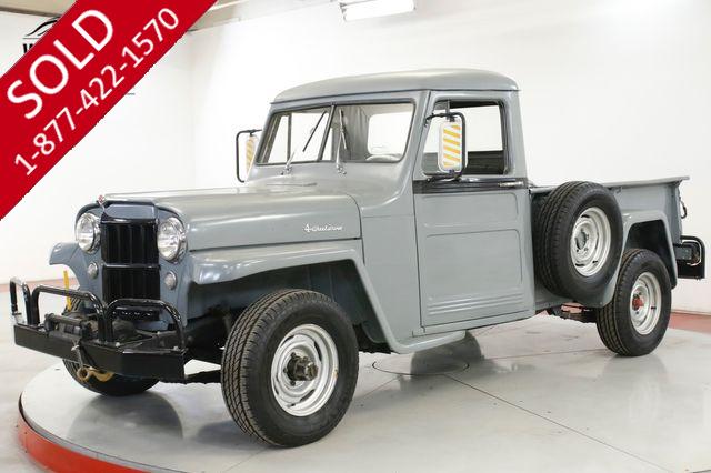 1955 JEEP WILLYS RARE 4X4. HURRICANE MOTOR 3 SPD PTO WINCH