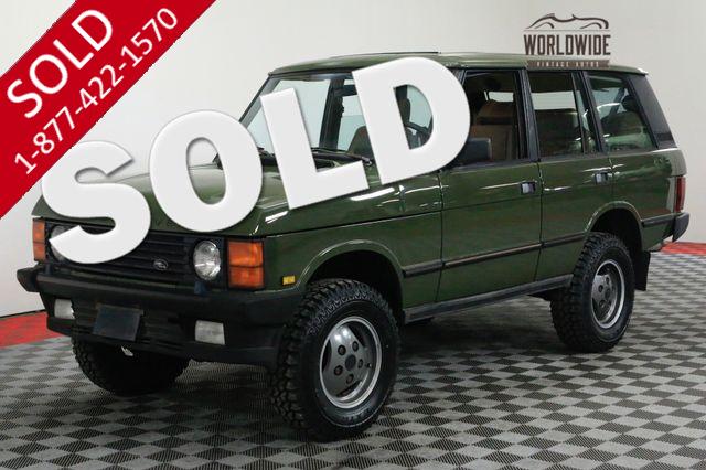 1989 LAND ROVER RANGE ROVER CLASSIC COLLECTOR. 4.2 V8 4X4. THOUSANDS IN RECEIPTS