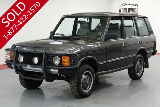 1990 LAND ROVER RANGE ROVER COUNTRY. 92K ORIGINAL MILES! COLLECTOR 4x4