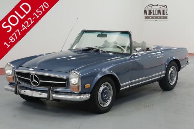 1970 MERCEDES BENZ 280SL RESTORED RARE 280SL $25K MOTOR REBUILD.