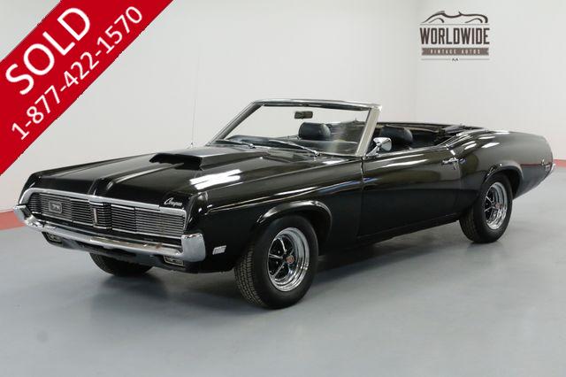 1969 MERCURY COUGAR TRIPLE BLACK HIDE AWAY HEADLIGHTS AC V8
