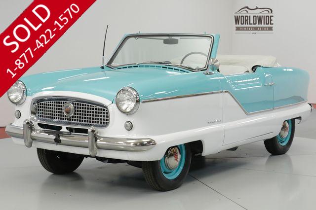1958 NASH METROPOLITAN  CONVERTIBLE. GREAT COLOR COMBO FRESH PAINT! (VIP)
