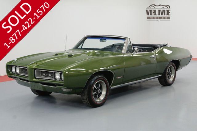 1968 PONTIAC GTO 400V8 AUTO PHS DOCUMENTED POWER TOP