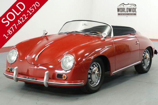 1957 PORSCHE SPEEDSTER 356. 4 WHEEL DISC BRAKES. 2100 CC. REPLICA 
