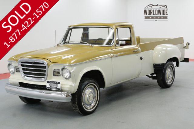 1960 STUDEBAKER CHAMP PICK UP VERY RARE ORIGINAL V8 COLLECTOR